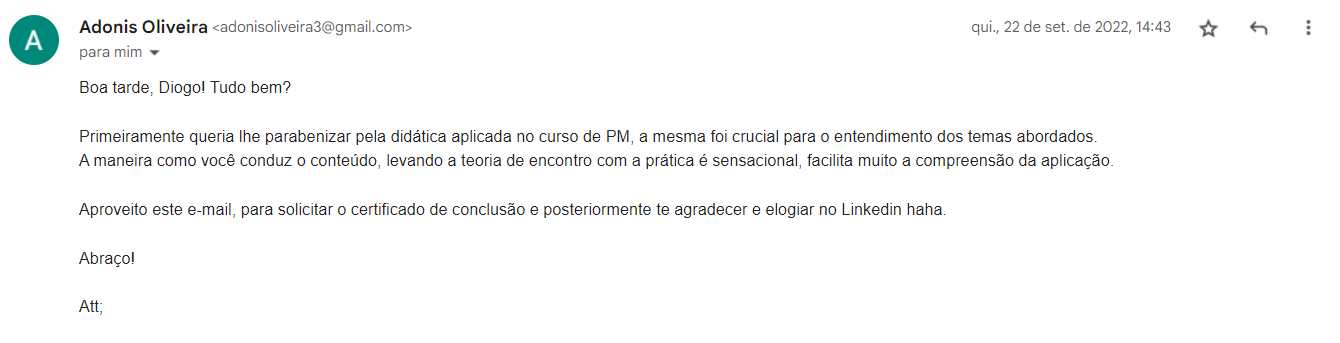 Depoimento Adonis